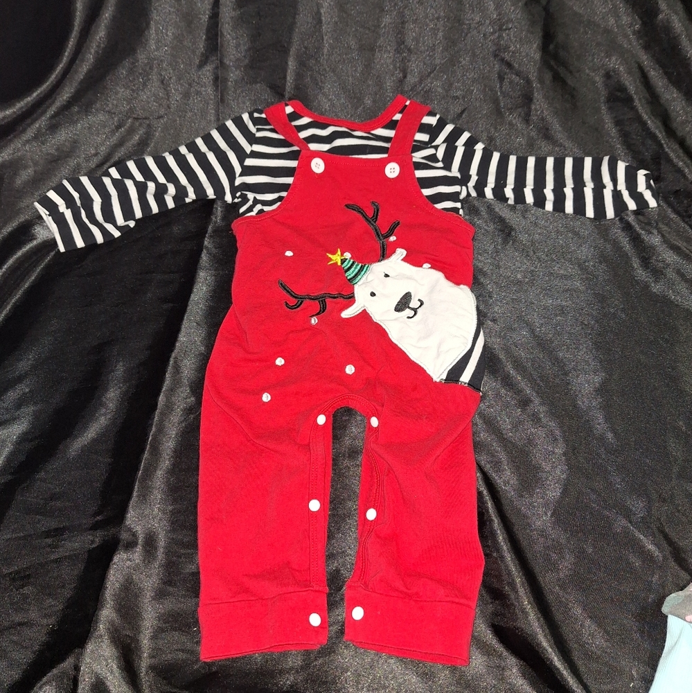 Adorable New Christmas Outfit~Reindeer~Snow~Size 86~18-24 Months~NWOT